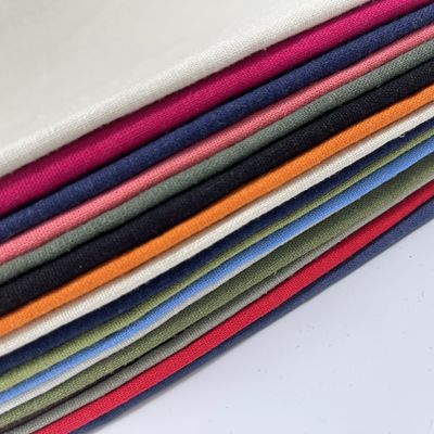 Linen Viscso Dyed Yarn Cotton Fabric Low Shrinkage