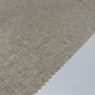 Linen Viscso Dyed Yarn Cotton Fabric Low Shrinkage