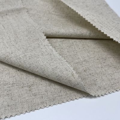 Linen Viscso Dyed Yarn Cotton Fabric Low Shrinkage