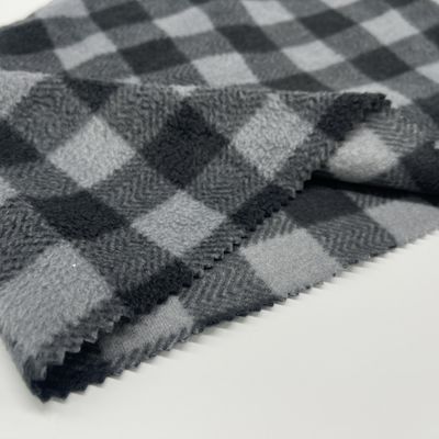 58-60 Inches Fleece Polar Fabric Knit Print Anti Static