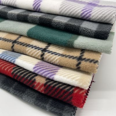 58-60 Inches Fleece Polar Fabric Knit Print Anti Static
